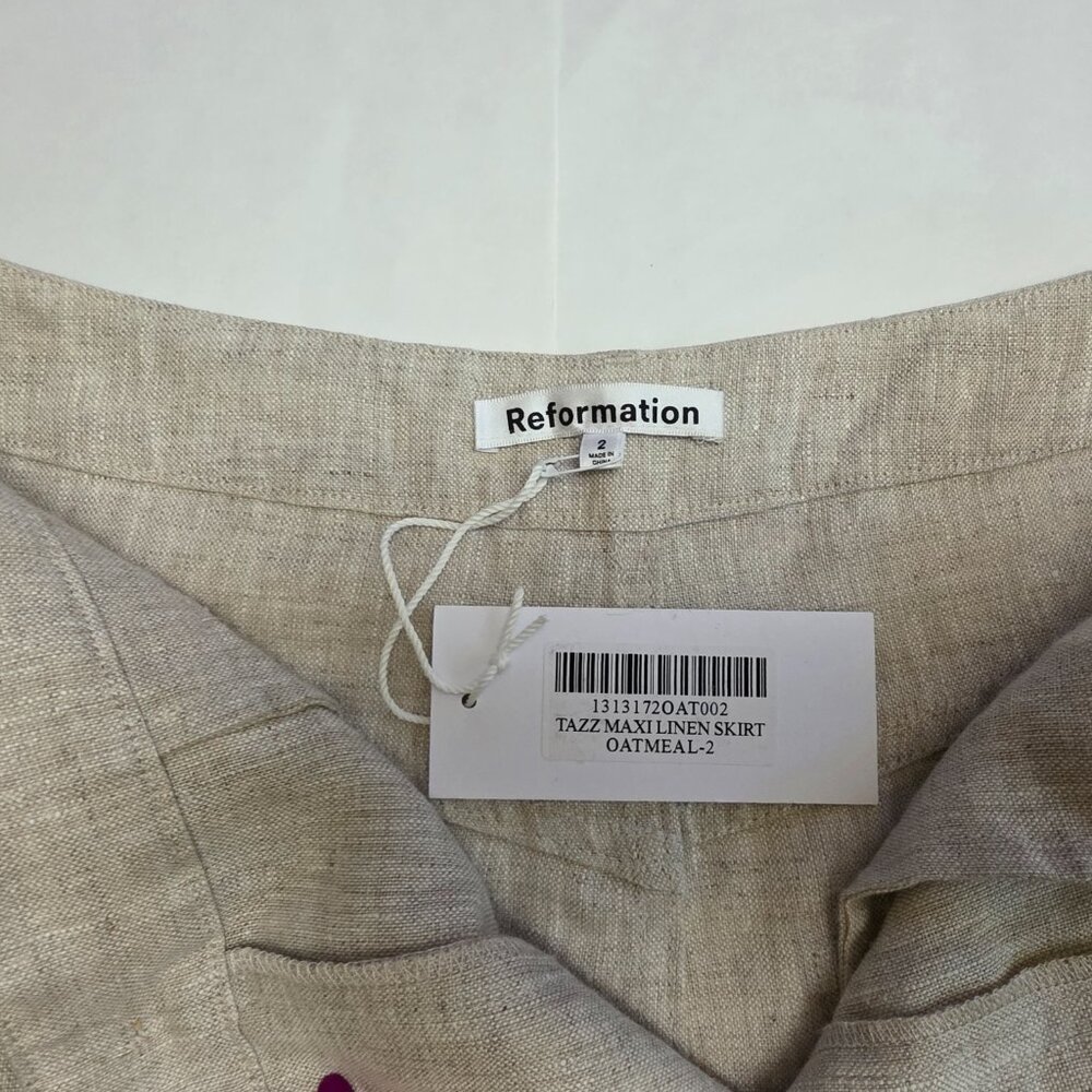 Reformation Tazz Linen Maxi Skirt - Picture 9 of 15
